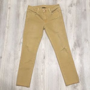 American Eagle Mustard Jegging Crop